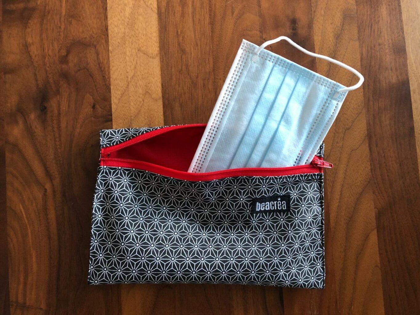 Unique Face Mask Pouch by BeaCrea Design